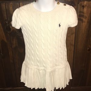 Polo by Ralph Lauren Cream Sweater Dress